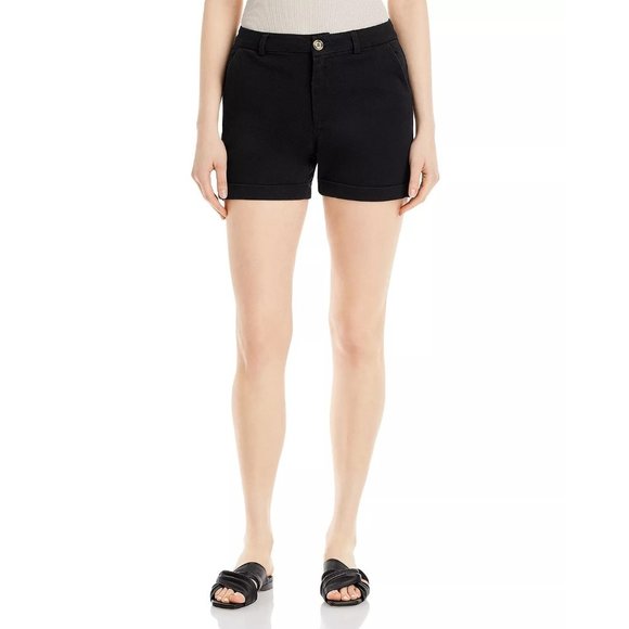 THREE DOTS Sonoma Rolled Hem Denim Shorts Black - NWT - Size XS - Picture 1 of 3